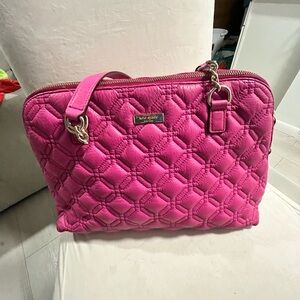 Kate Spade Fuchsia Quilted Shoulder Bag